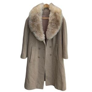 Vintage Fashionbilt Wool Fur Coat Women’s Large